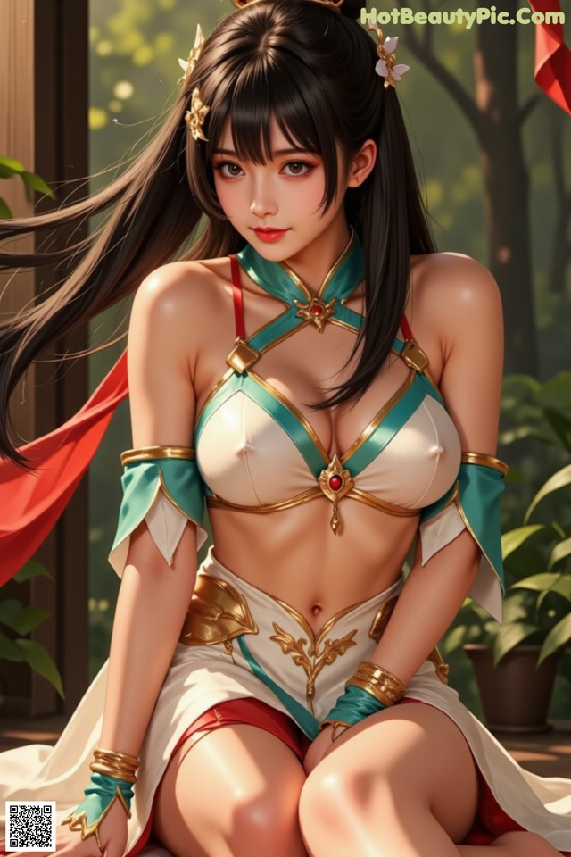 Hentai - Under the Radiance of Celestial Grace Set.2 20250124 Part 12 No.349aa2 A woman in a bikini sitting on the ground.